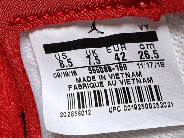 Cheap TB OG 555088-160 Jordan 1 Gym Air High Red 
